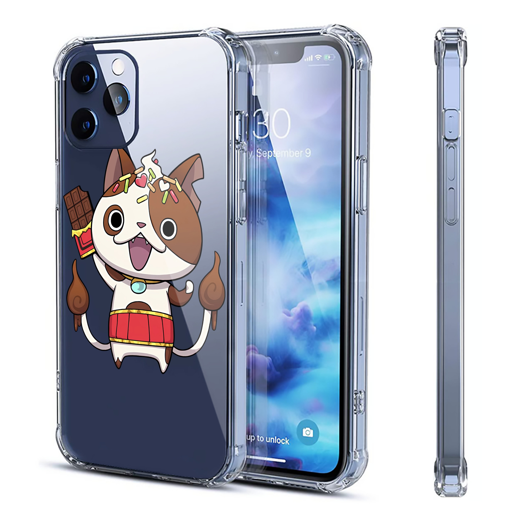 （画像用） 妖怪ウォッチ Yo-kai Watch 【iPhone 12シリーズ対応】透明スマホケース（クリアソフトケース）